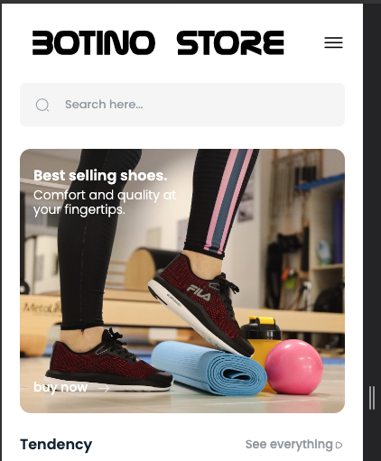 Botino Store (Progressive Web Application)